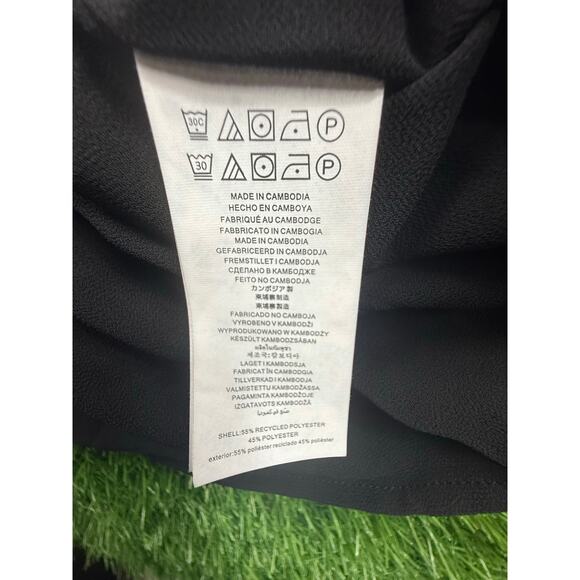 Michael Kors Black Long Sleeve Tiered Ruffle Mini Dress Smocked Waist Sz M Women - Picture 9 of 9